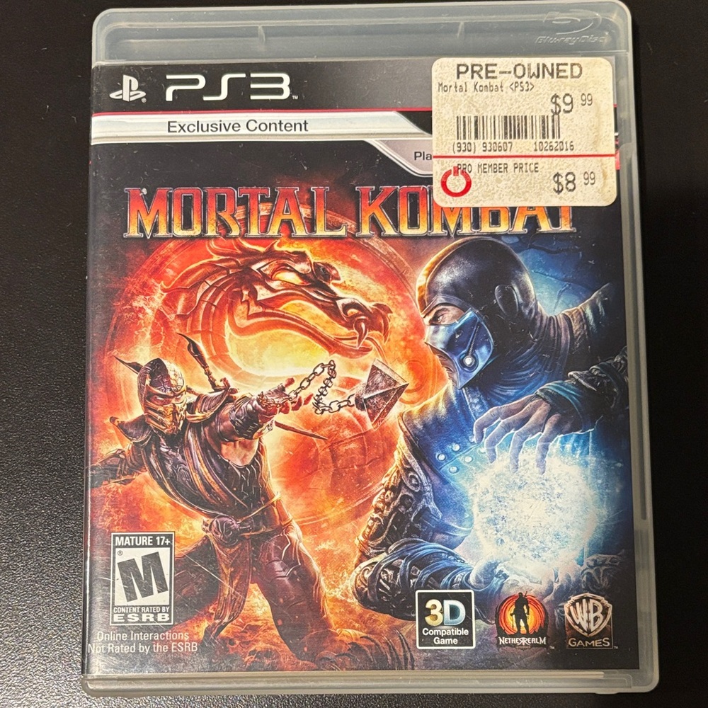 Mortal Kombat for PS3 - Exclusive Content Edition